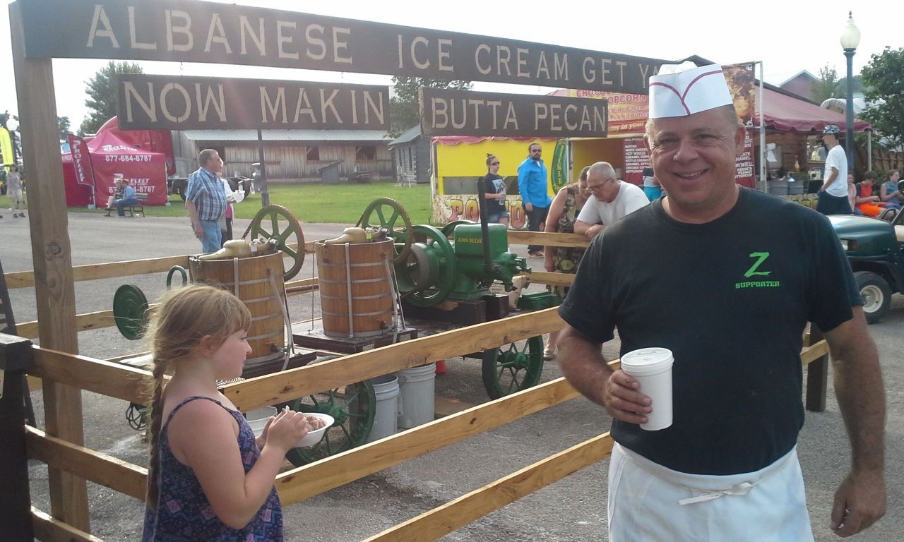Ice cream at the LaPorte County Fair